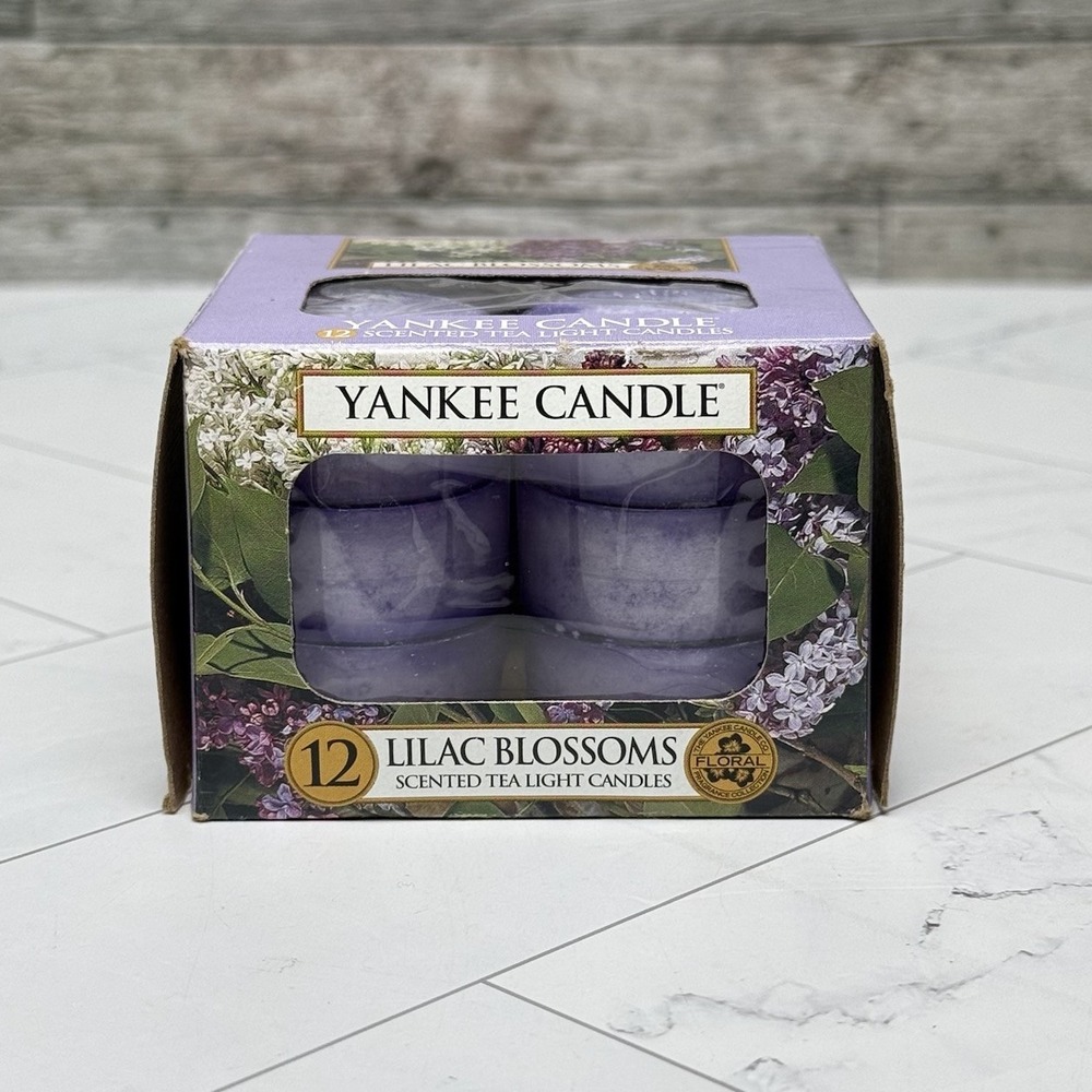Yankee Candle Lilac Blossoms Set Of 12 Scented Tea Lights Candles